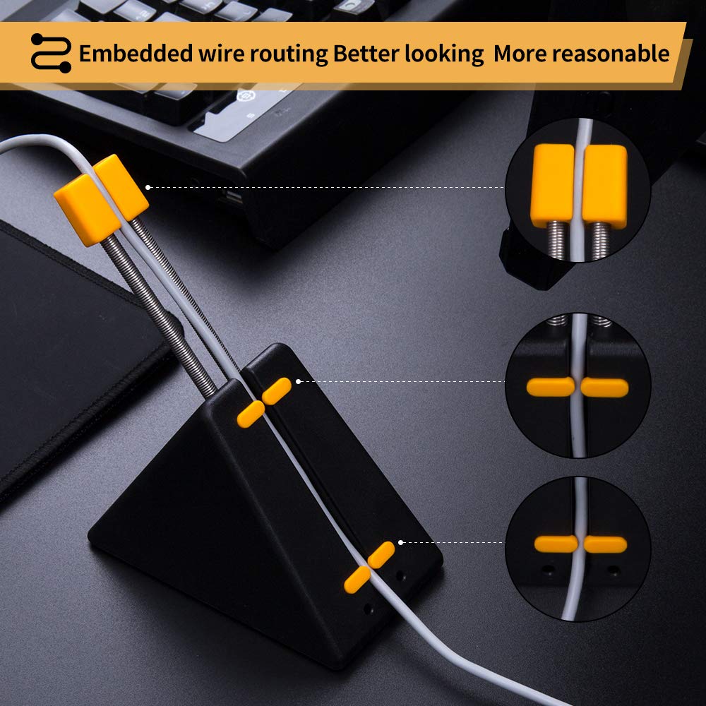 HOTLINEGAMES Mouse Bungee retractable spring aids portability for travel tournaments.