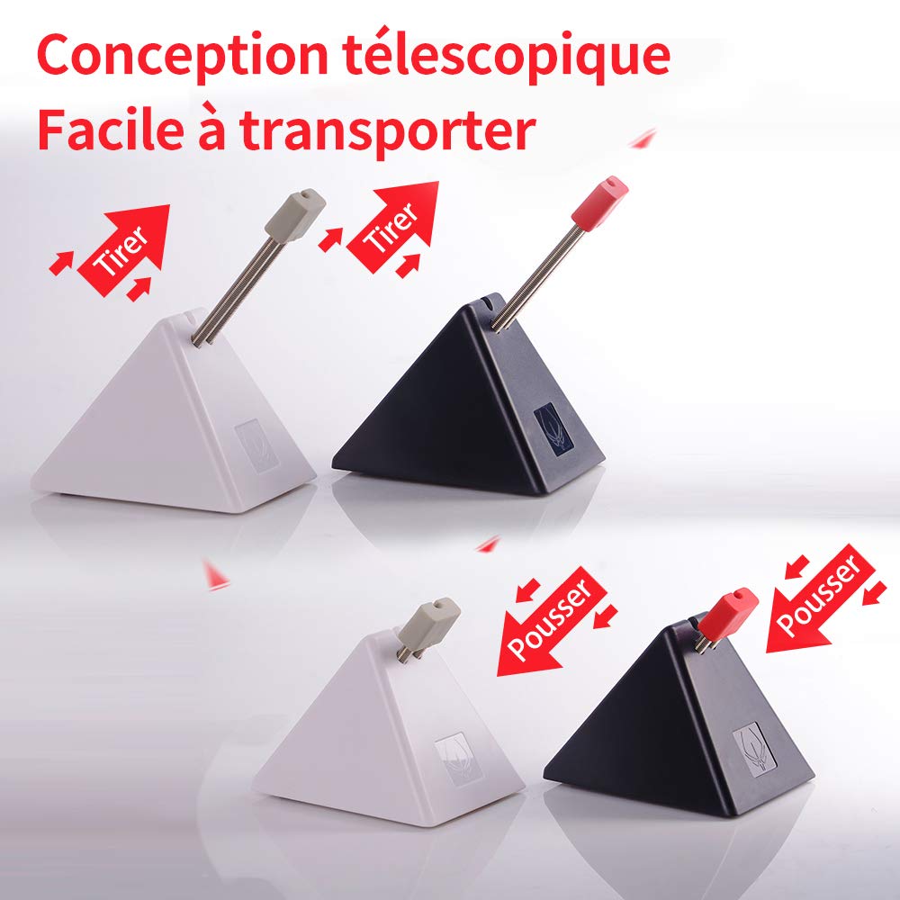 Hotline Games mouse bungee side clip-angle demonstrates flexible cable management for comfort.
