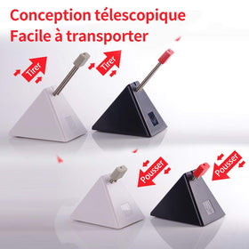 Hotline Games mouse bungee side clip-angle demonstrates flexible cable management for comfort.