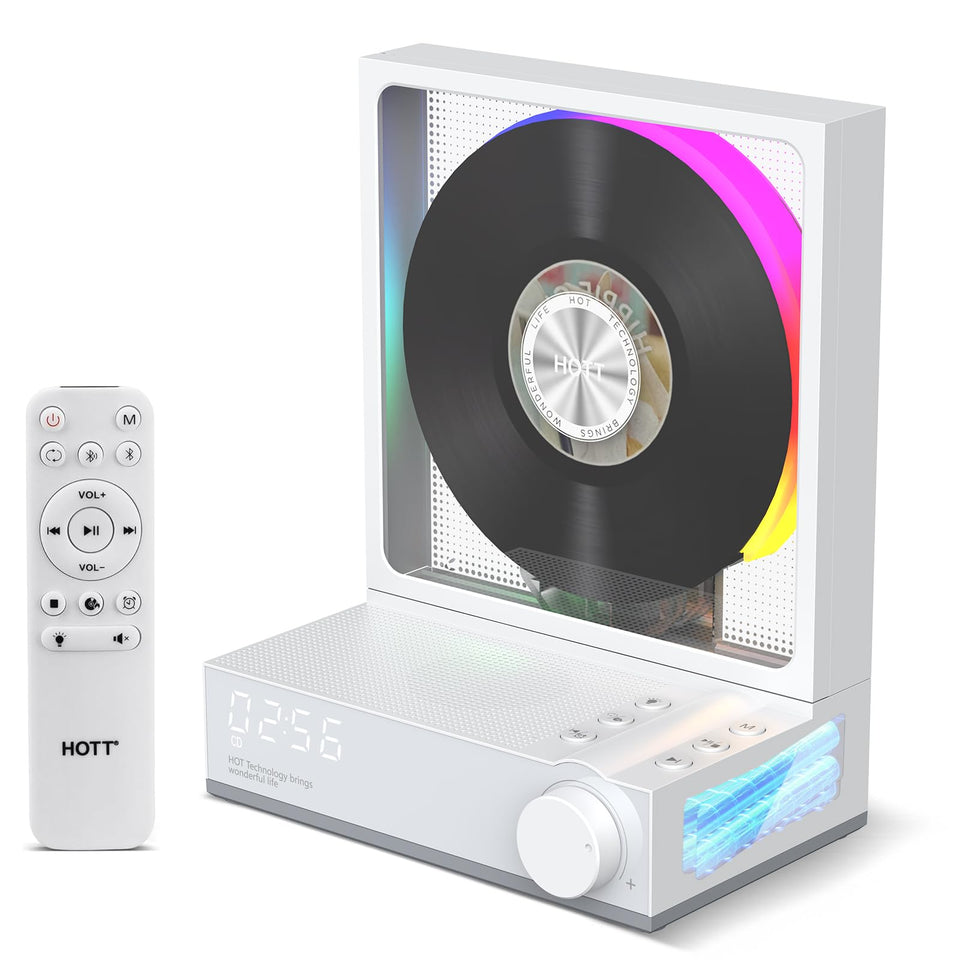 HOTT C229 front view — compact portable CD player for easy on-the-go listening