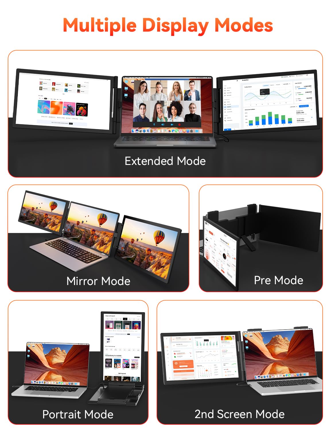 HotYeah 14-inch FHD IPS screens deliver vibrant color and clarity.
