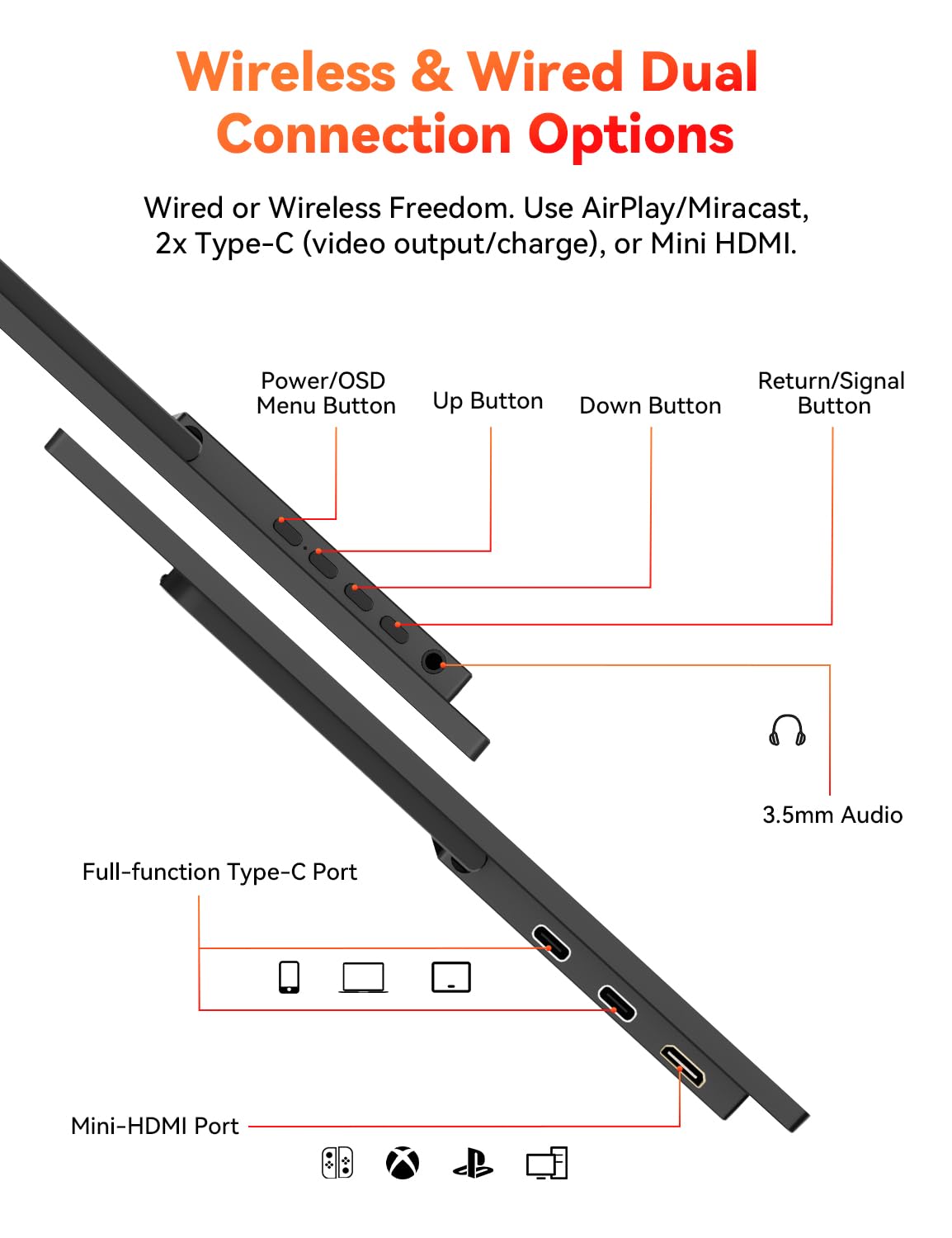 HotYeah kickstand supports a comfortable 180-degree tilt for easy viewing.