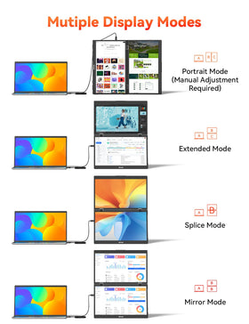 HotYeah 360-degree rotatable upper screen for easy sharing in meetings.