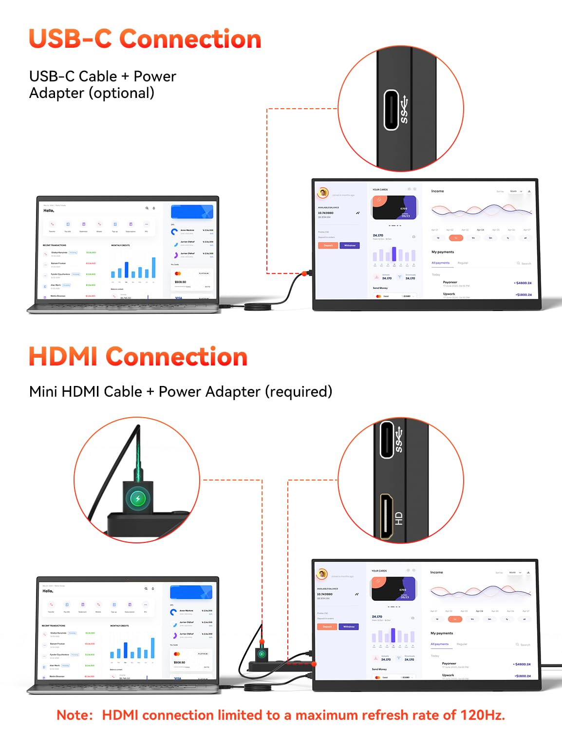 HotYeah 125% sRGB color coverage delivers vibrant, accurate visuals.