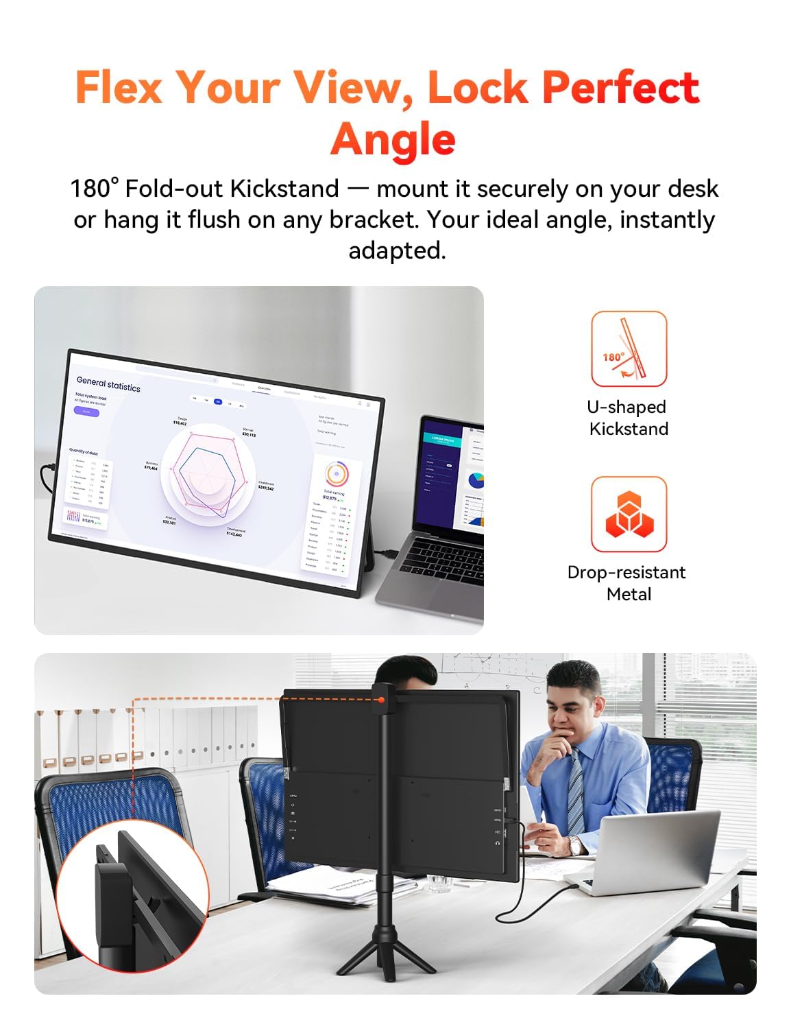 HotYeah dual-display setup supports extended desktop for productivity