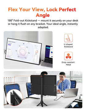 HotYeah dual-display setup supports extended desktop for productivity