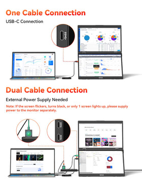 HotYeah extended 23.8-inch visual space supports multitasking tasks.