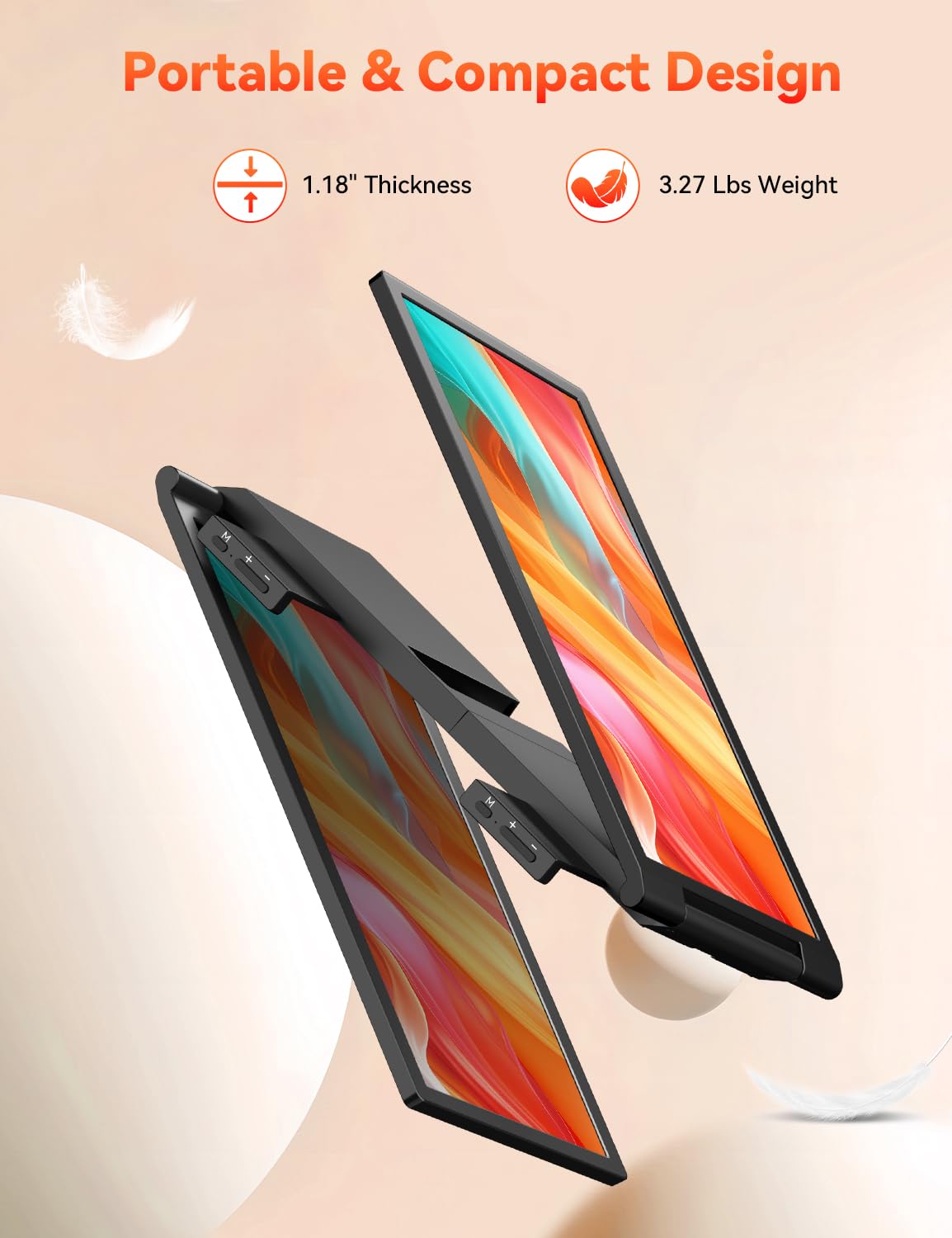 HotYeah independent OSD brightness control per screen for customization.