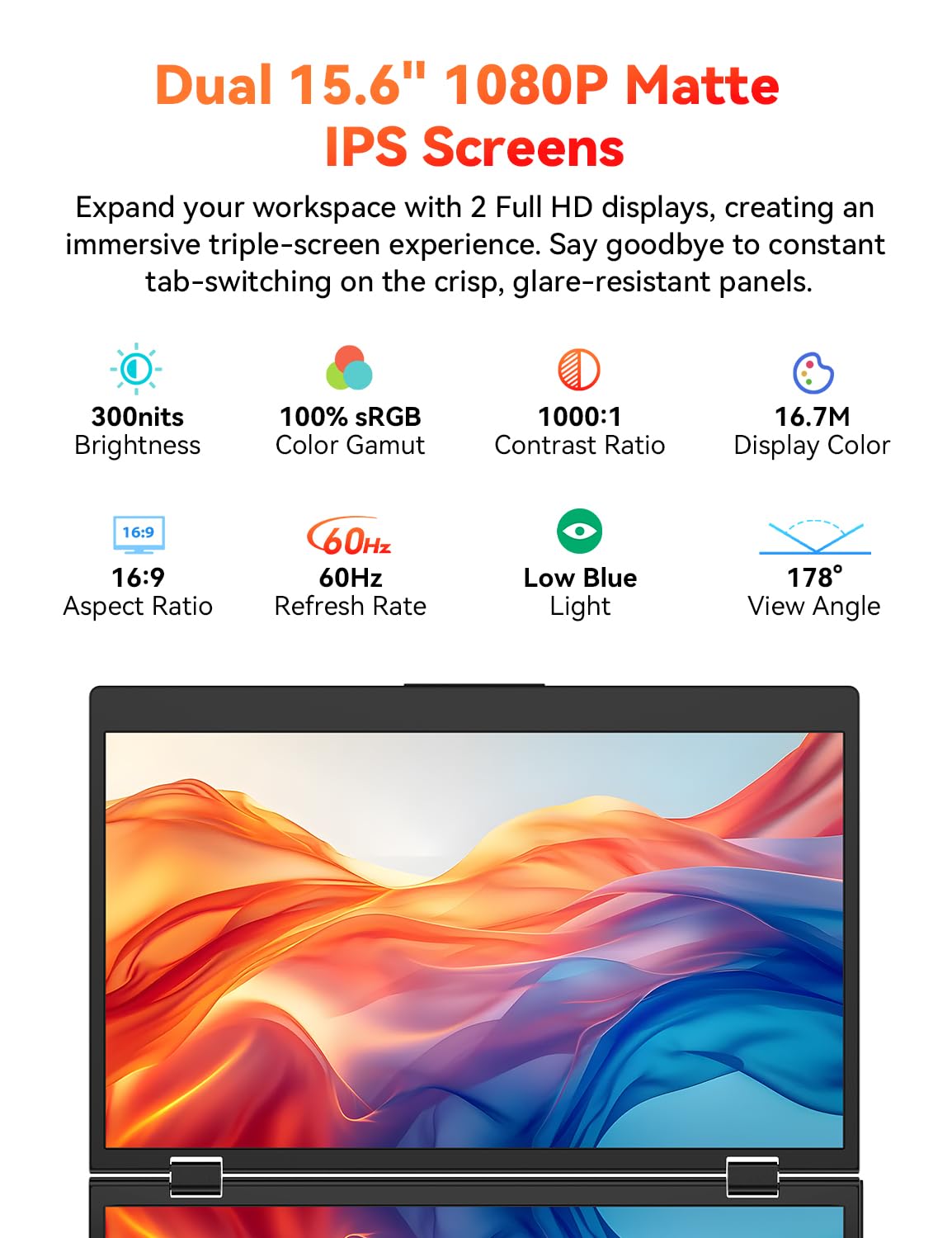 HotYeah IPS panels offer 178-degree view for comfortable collaboration.