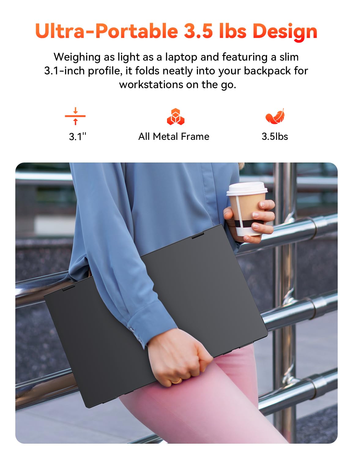 HotYeah lightweight foldable monitor stays portable for travel.