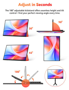HotYeah ultra-thin portable monitor designed for easy carrying and packing.