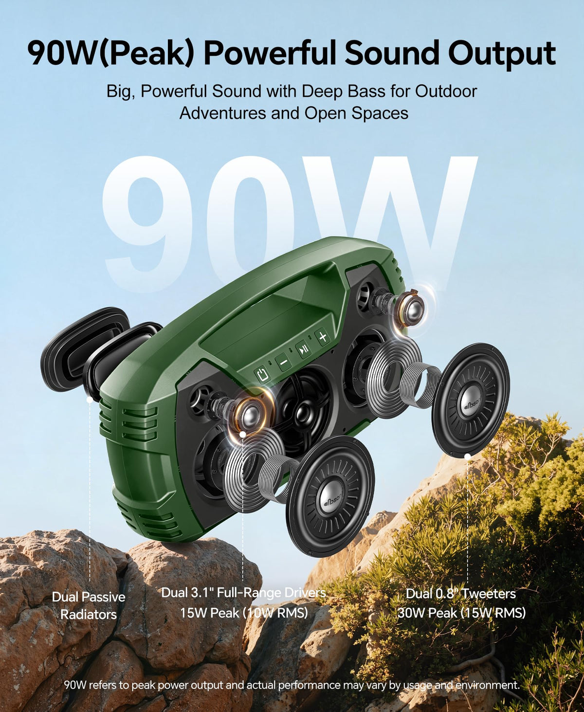Houl Zallee speaker delivers 90W peak sound for outdoor events