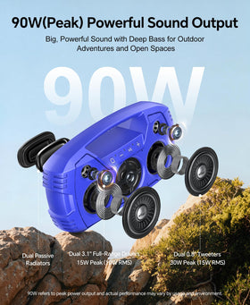 Houl Zallee 90W peak stereo sound with deep bass