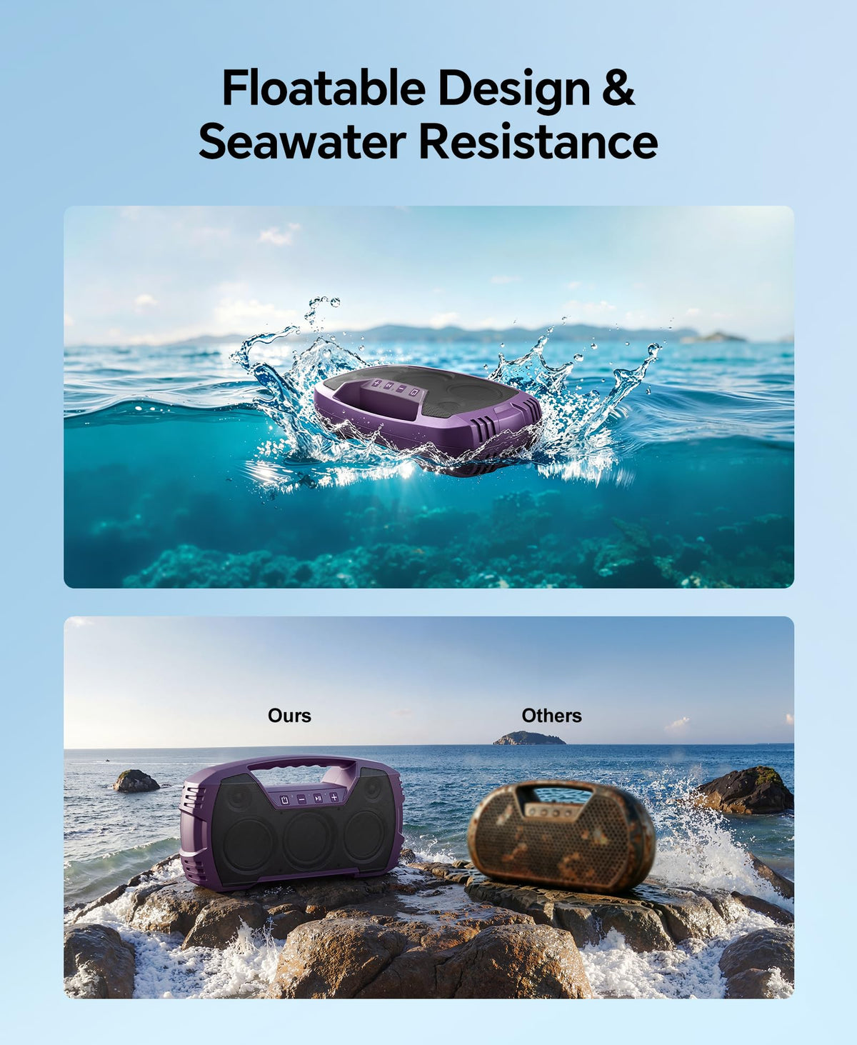 Houl Zallee rugged design with carry handle for portable use