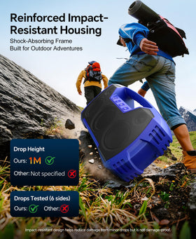 Houl Zallee rugged blue shell for outdoors