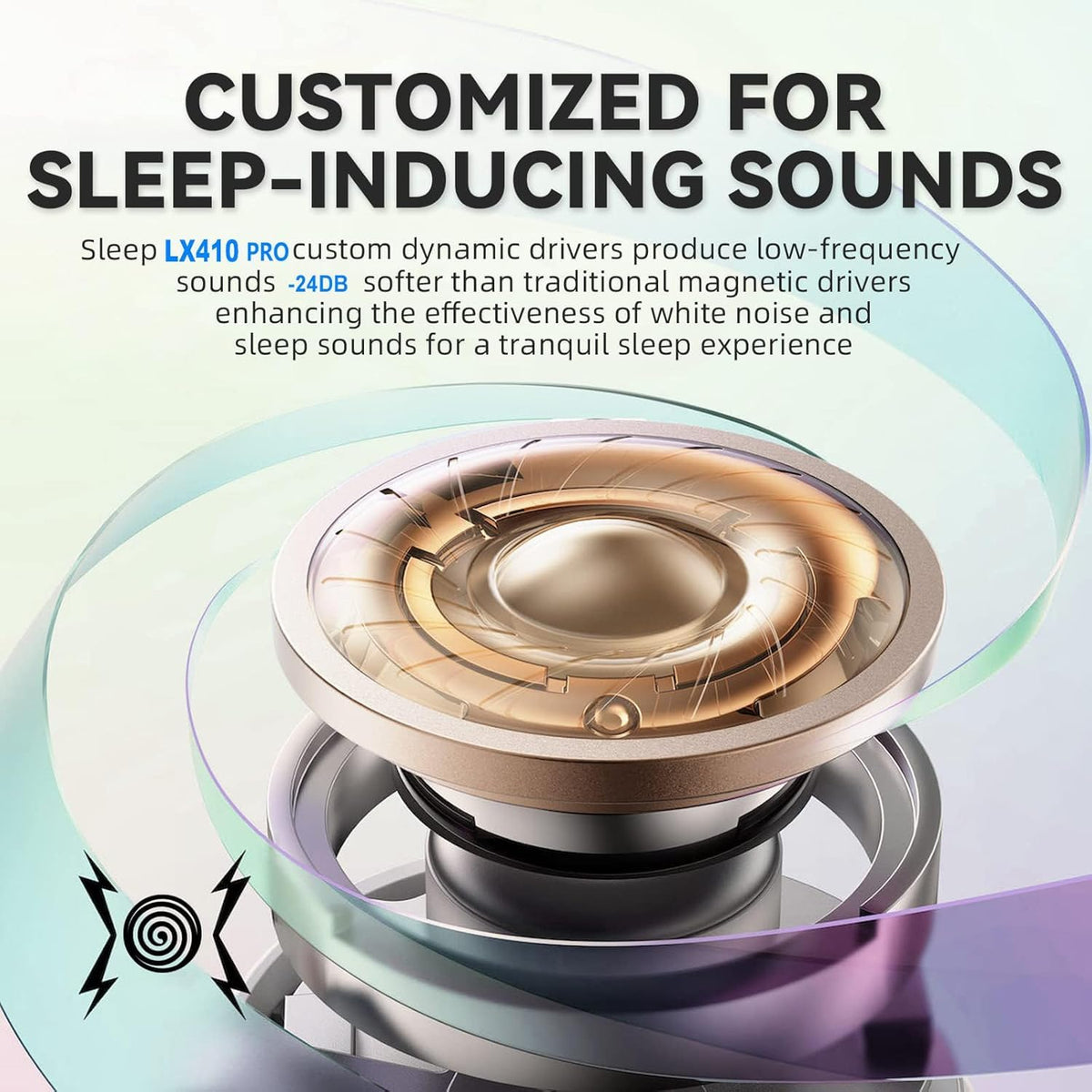 Houlyn charging case open with earbuds illustrating portable charging convenience