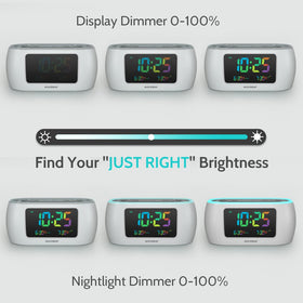 HOUSBAY Glow top controls highlighting dial dimmer and simple setup
