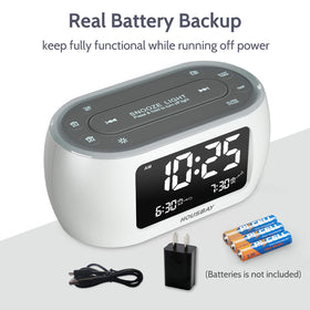 HOUSBAY Glow USB port close-up charging a phone for convenient bedside power