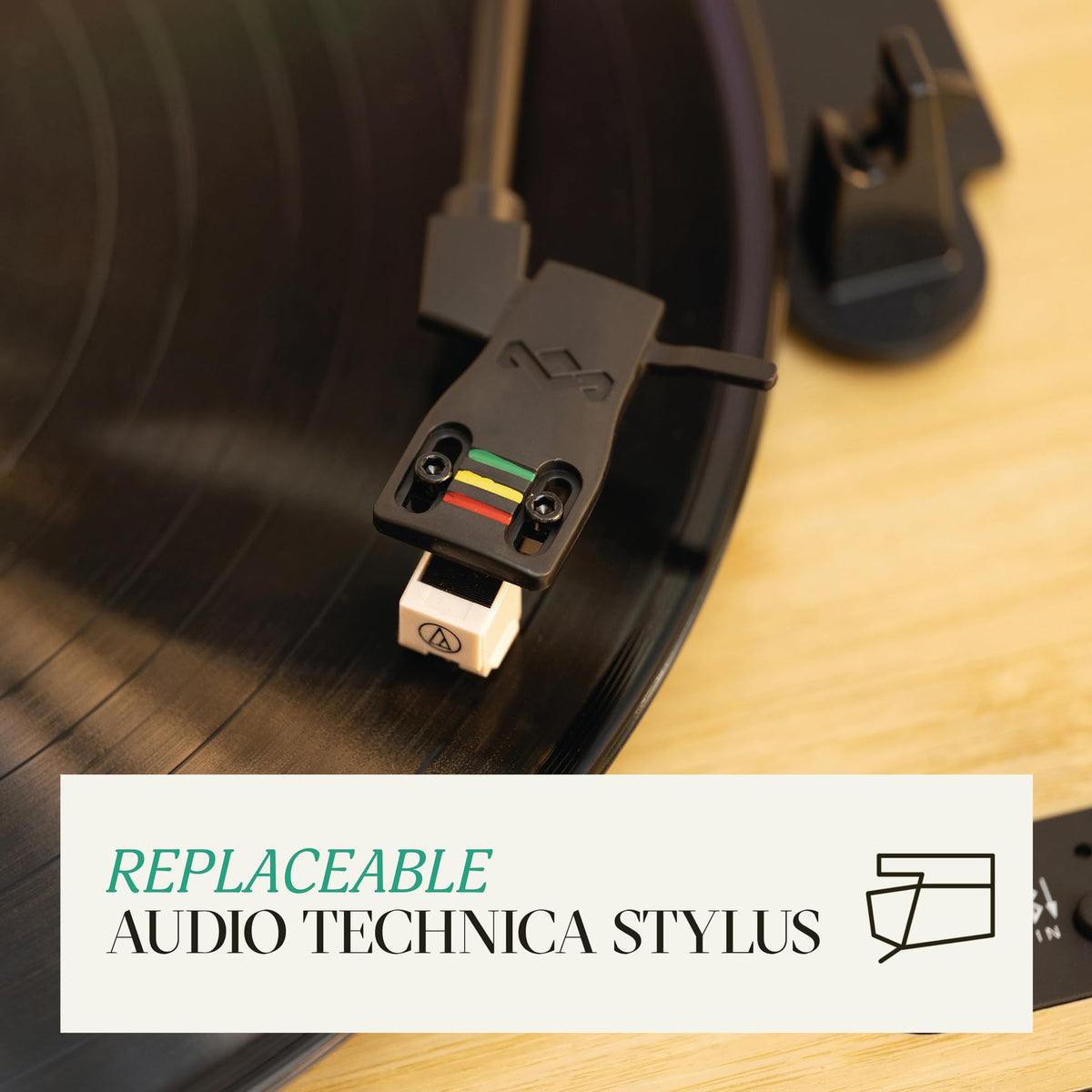 House of Marley Revolution turntable with Bluetooth 5.3 for wireless streaming.