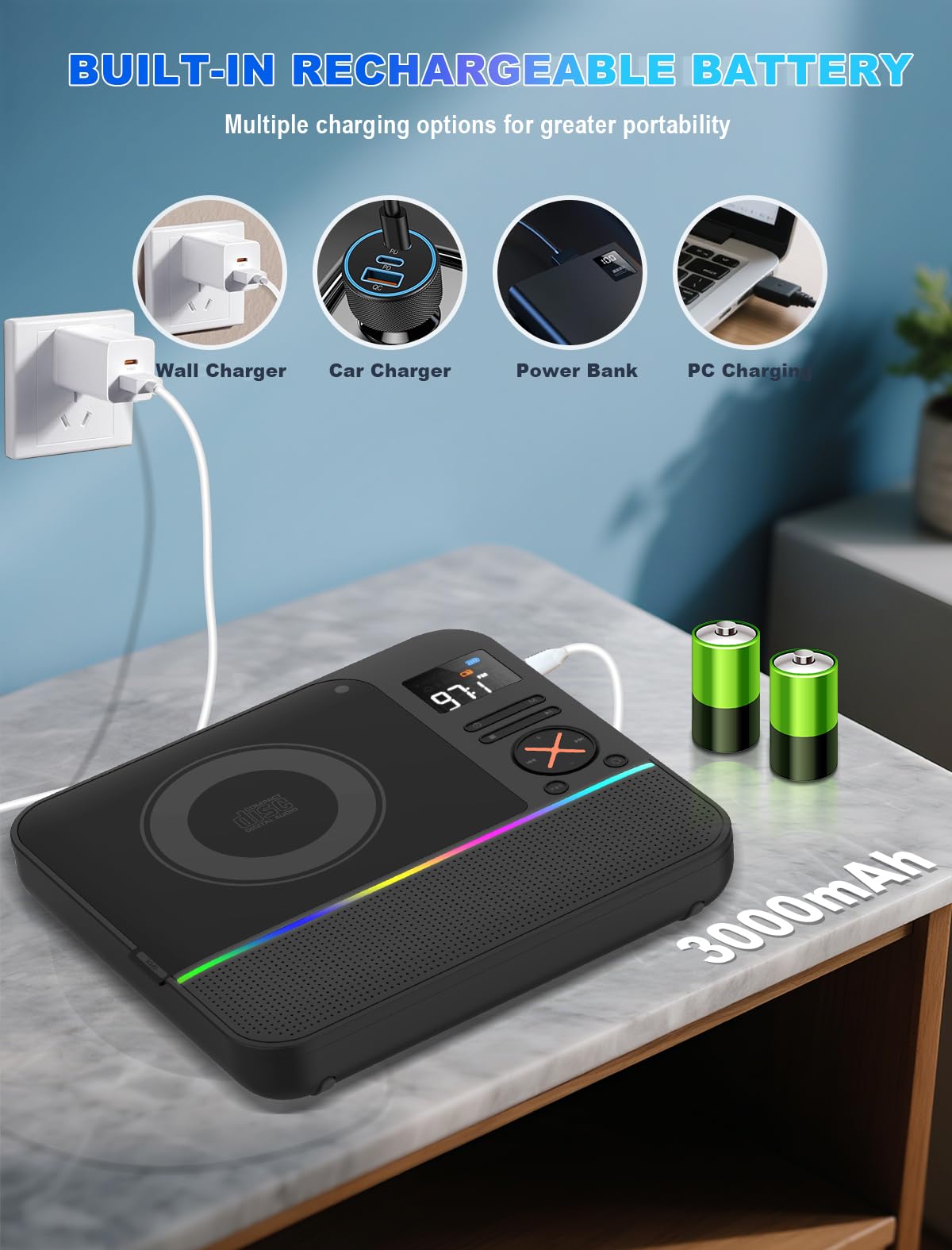 HOVOYNN dual speakers with diaphragm deliver richer stereo sound for home listening.