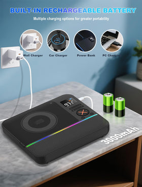 HOVOYNN dual speakers with diaphragm deliver richer stereo sound for home listening.