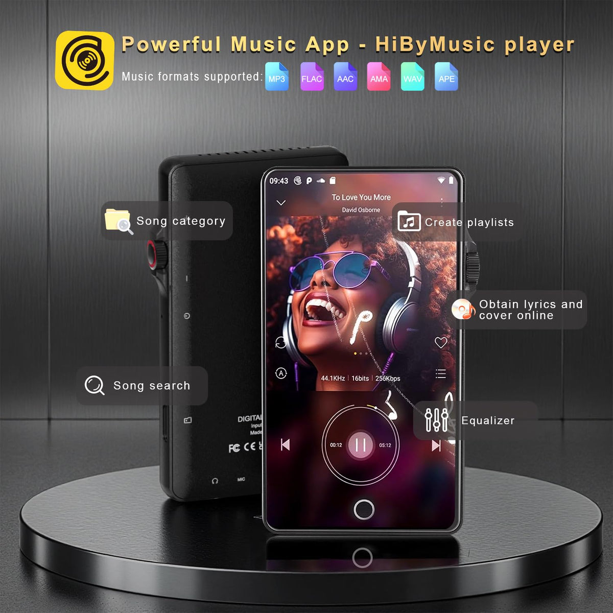 HOVOYNN side ports with USB‑C and headphone jack for fast charging