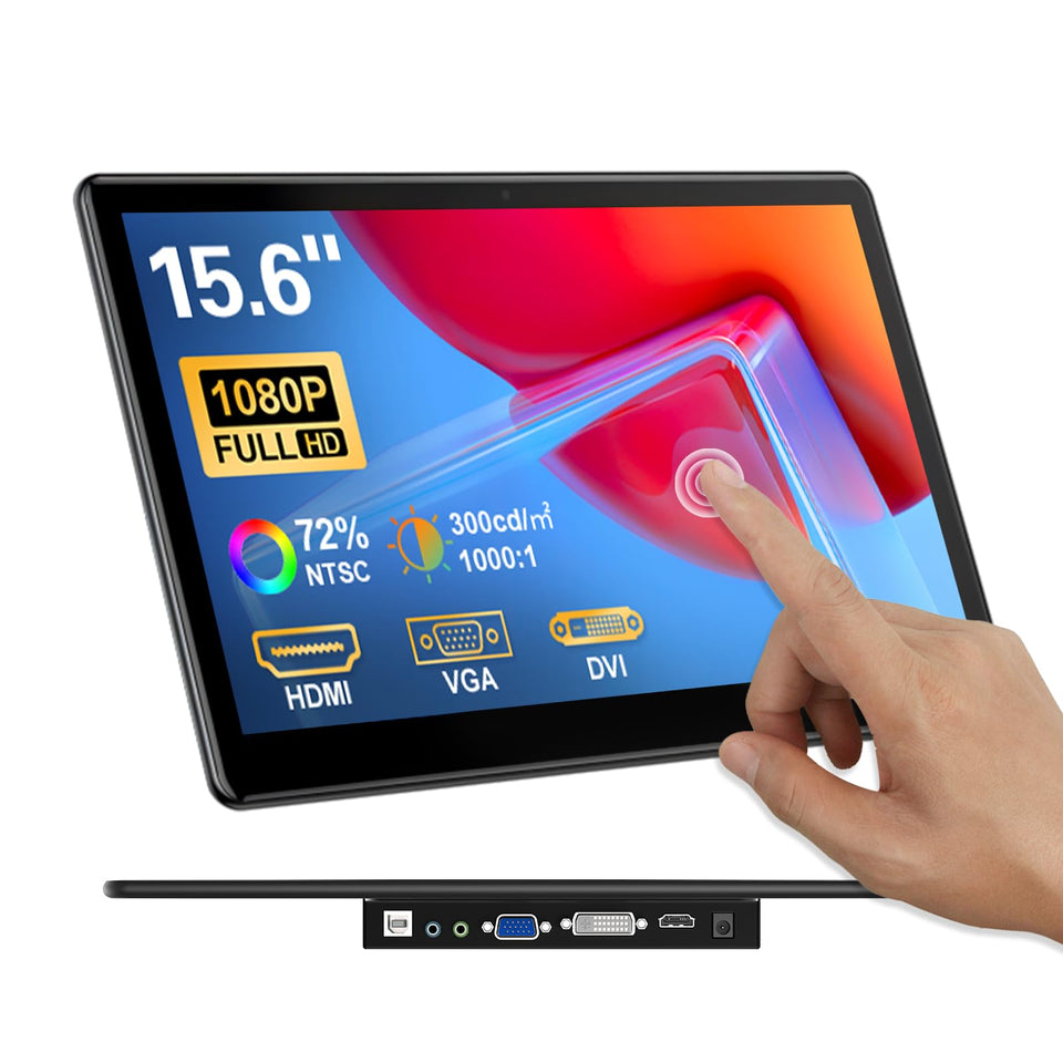 HOWENS 15.6-inch touch monitor front view for versatile deployment