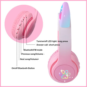 HOYJACY foldable kids headphones ideal for travel and school.