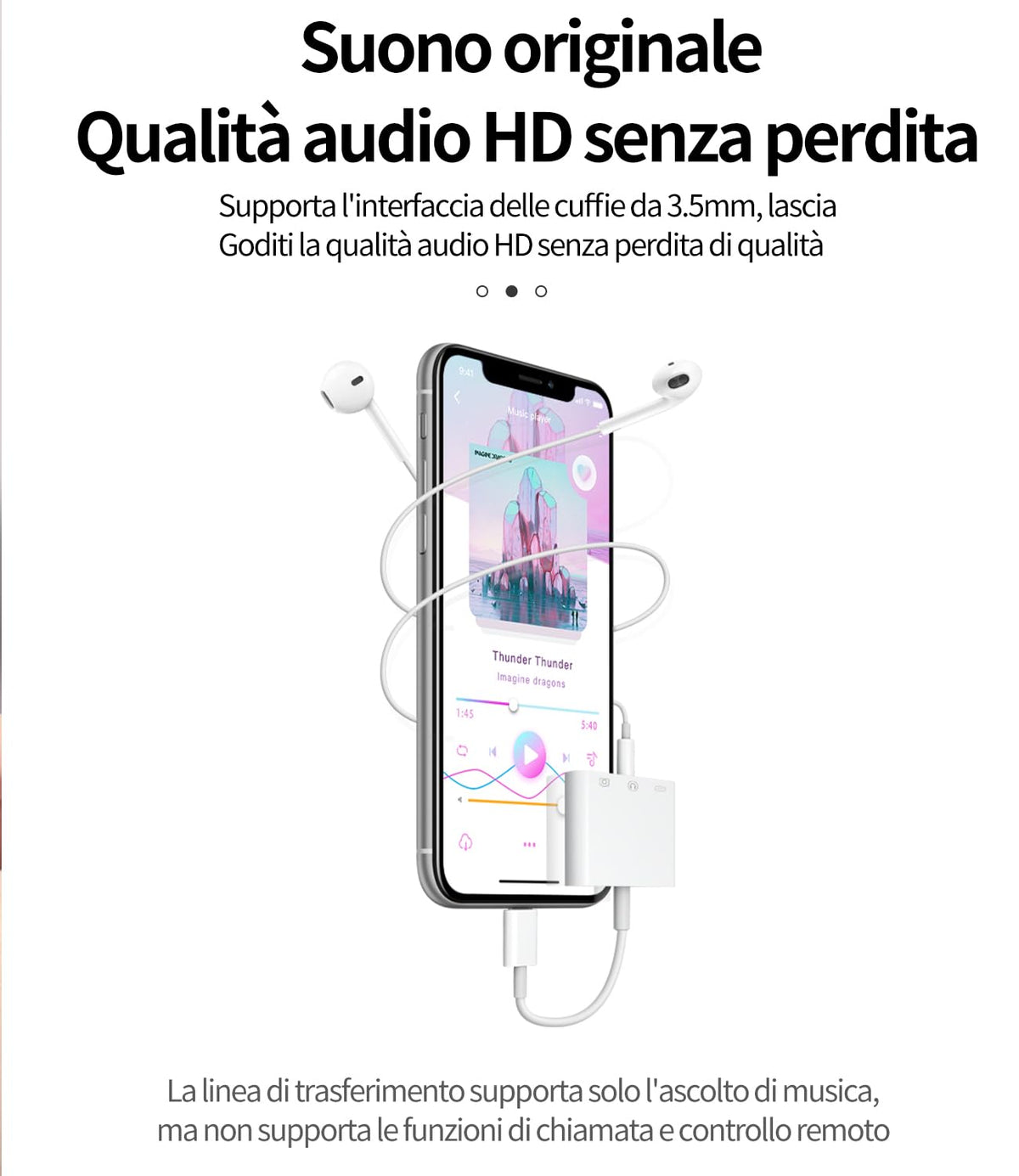 HOYULLI 3.5mm audio jack detail enabling wired music while charging