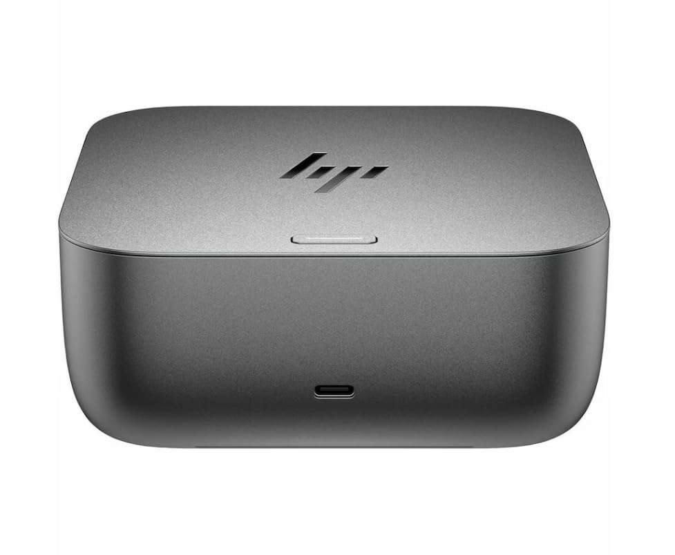 HP 100W G6 Dock charging with single-cable convenience for laptops.