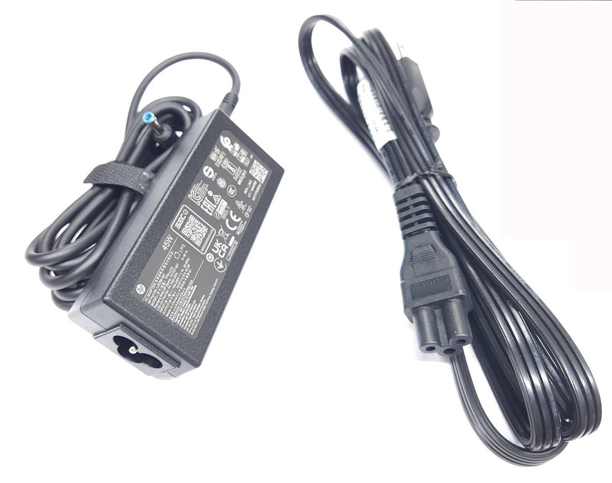 HP-45W output balances speed and efficiency with compatible Pavilion laptops.