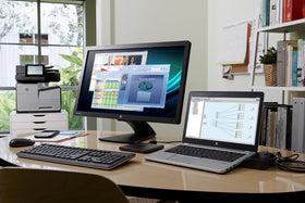 HP D9Y32AA UltraSlim Dock back panel showing VGA and DisplayPort connections