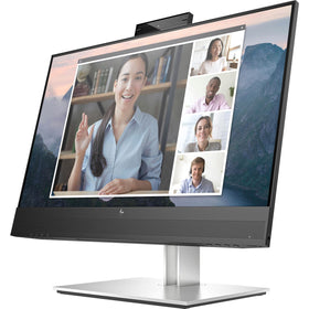 HP E24mv G4 monitor front view delivering a crisp video-call ready image