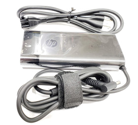 HP adapter front view showing compact design and dependable power