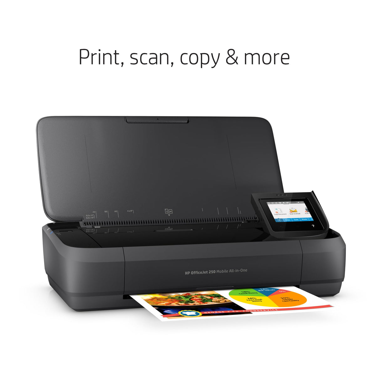 HP OfficeJet 250 mobile printing app enables convenient printing from smartphones.