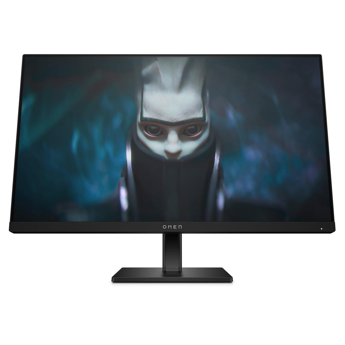 HP Omen 23.8-inch monitor front view with vibrant colors for immersive gaming.