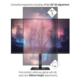 HP OMEN 32q color coverage 99% sRGB and 95% DCI-P3 for vibrant visuals.