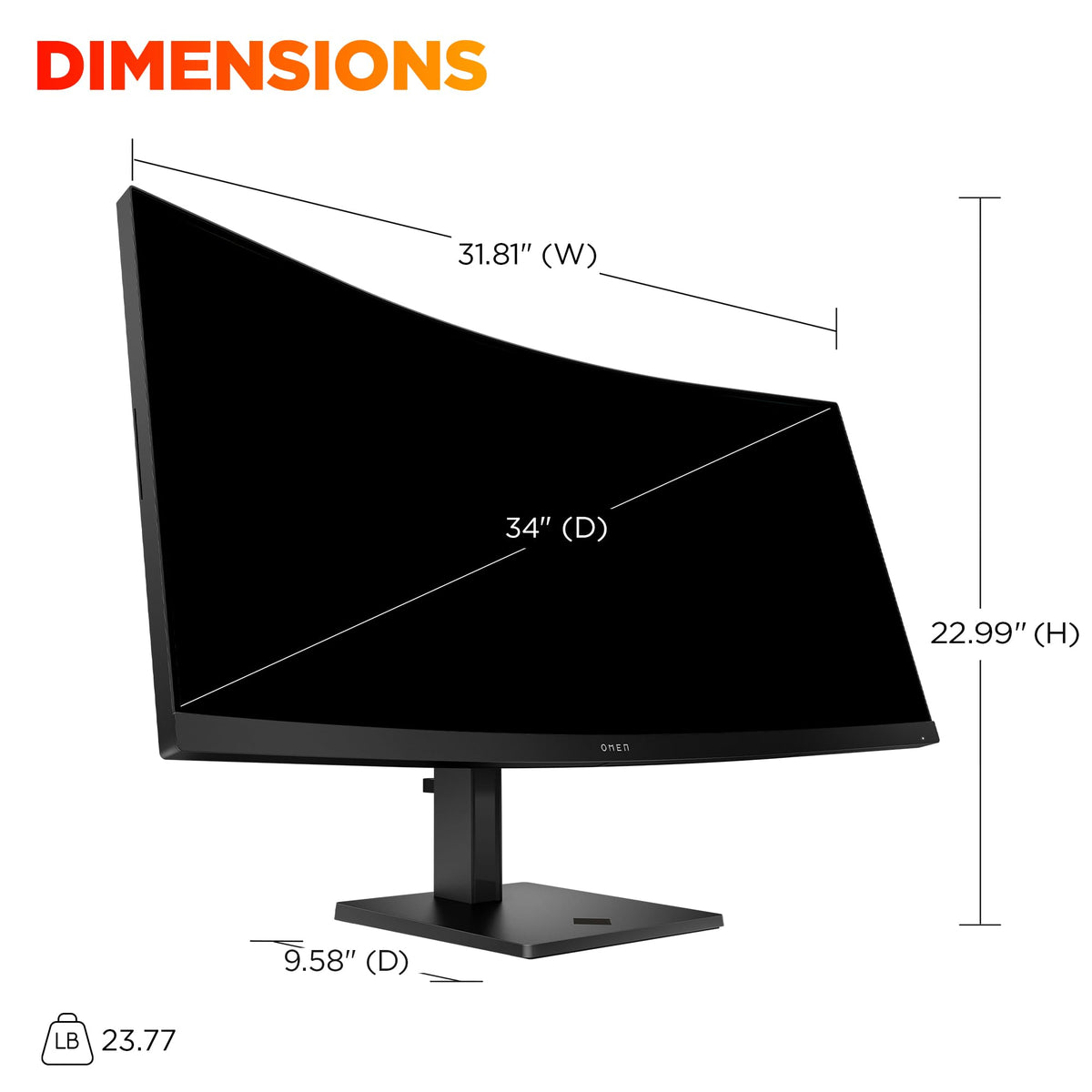 HP OMEN 34c G2 180Hz refresh rate enables smooth action in fast games.
