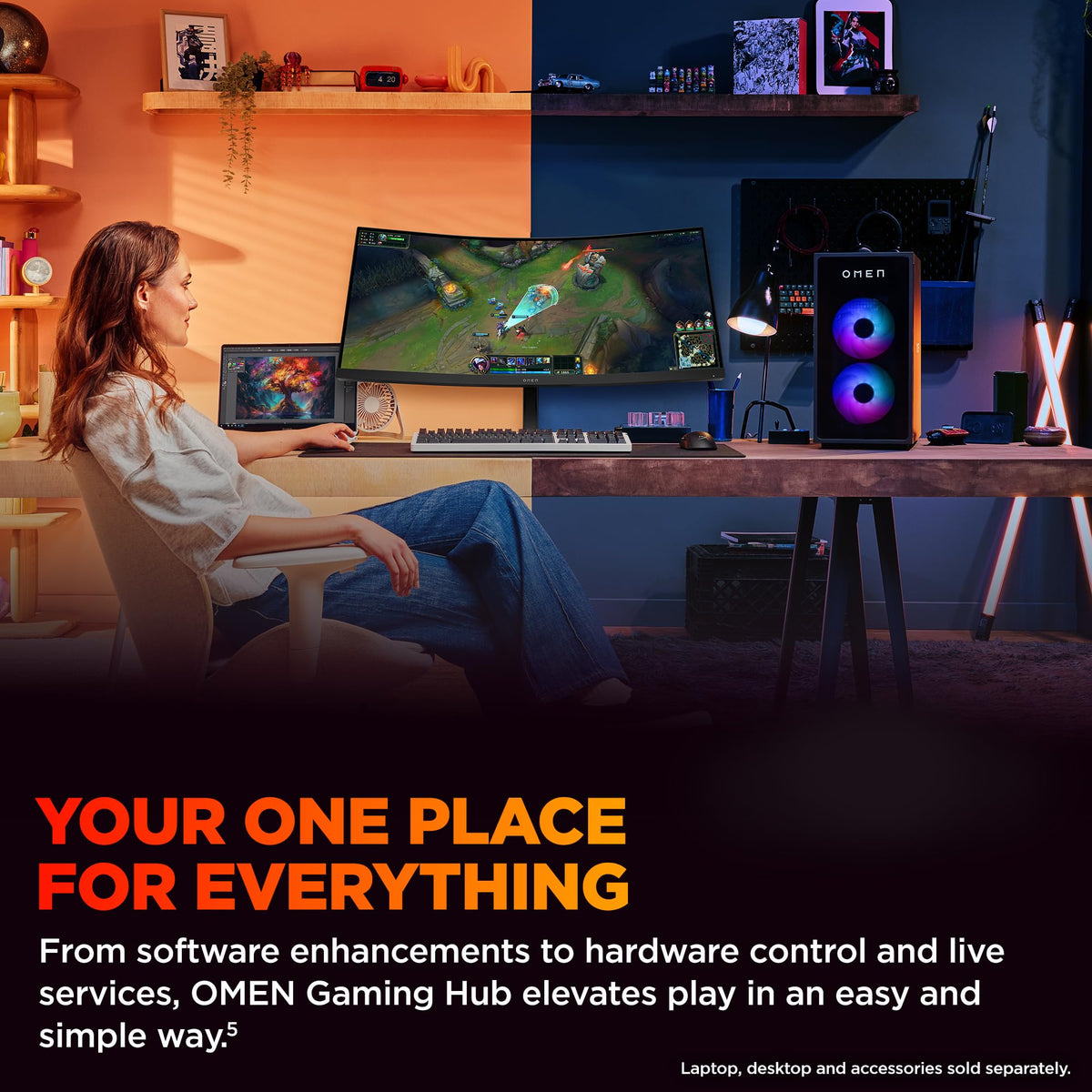 HP OMEN 34c G2 FreeSync for tear-free gameplay with compatible GPUs.