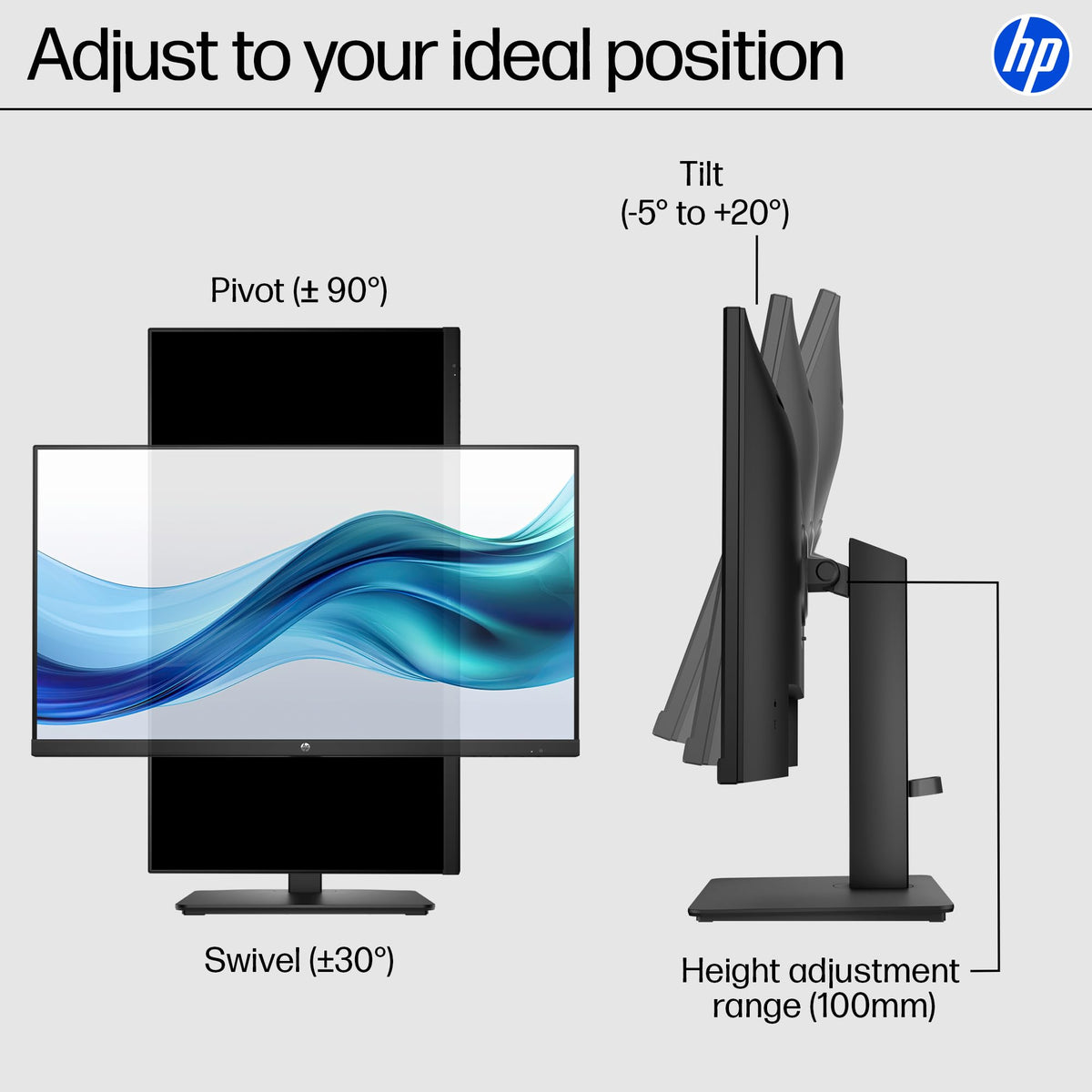 HP Series 3 borderless edge supports seamless multi-monitor layouts