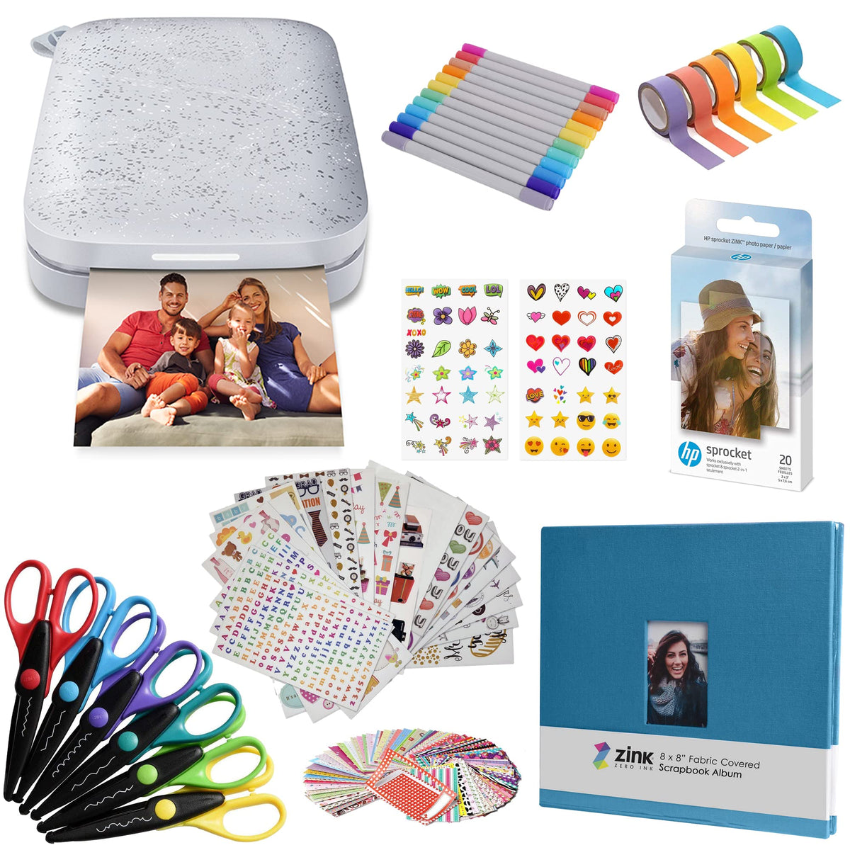 HP Sprocket Luna Pearl printer for portable 2x3-inch photo printing on the go.