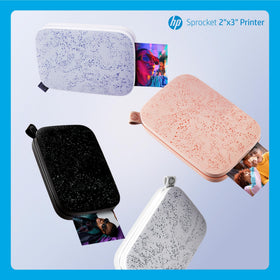 HP Sprocket Noir prints on notebook or wall as stickers