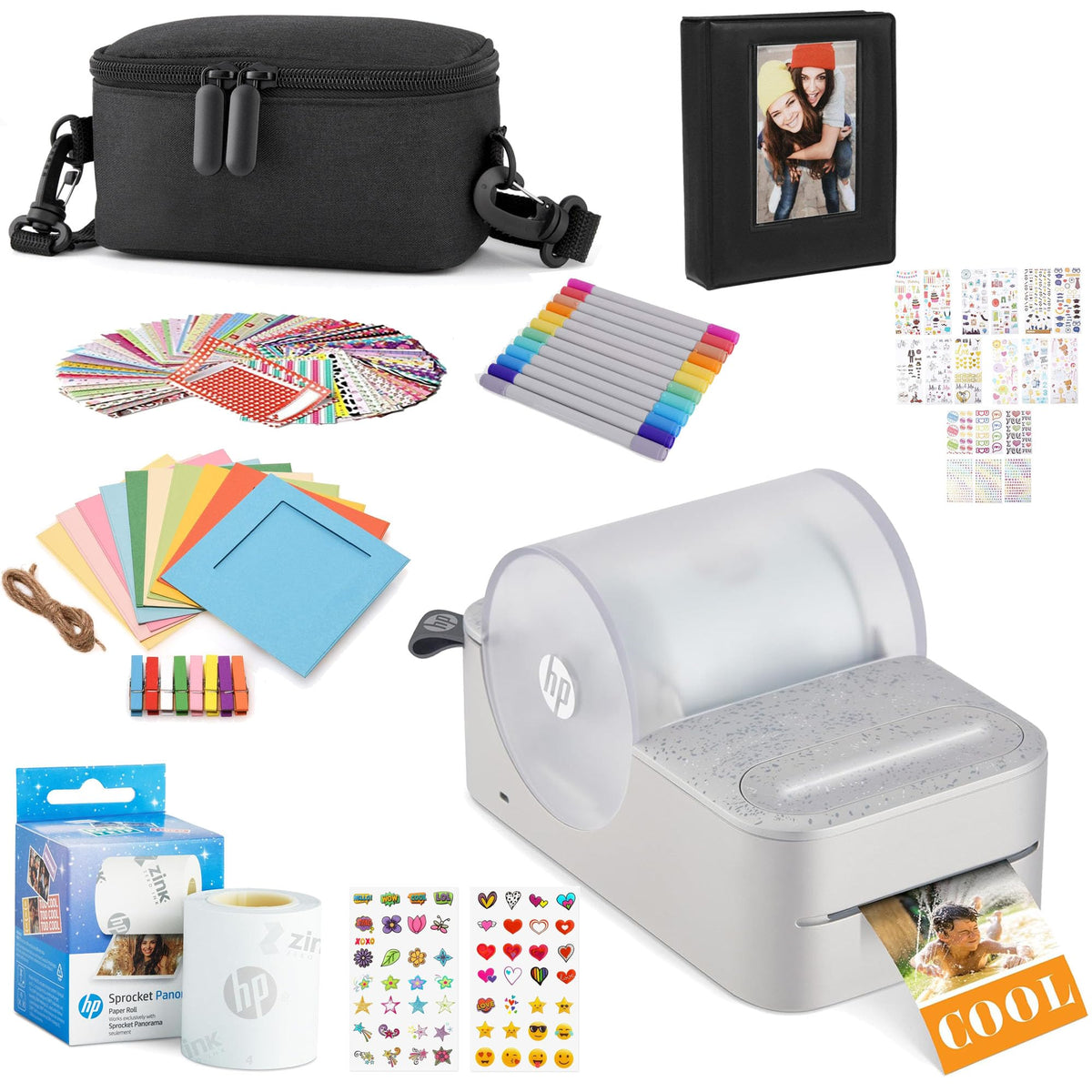 HP Sprocket Panorama front view ideal for quick on-the-go photo prints