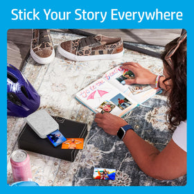HP Sprocket pocket-size portable design in use