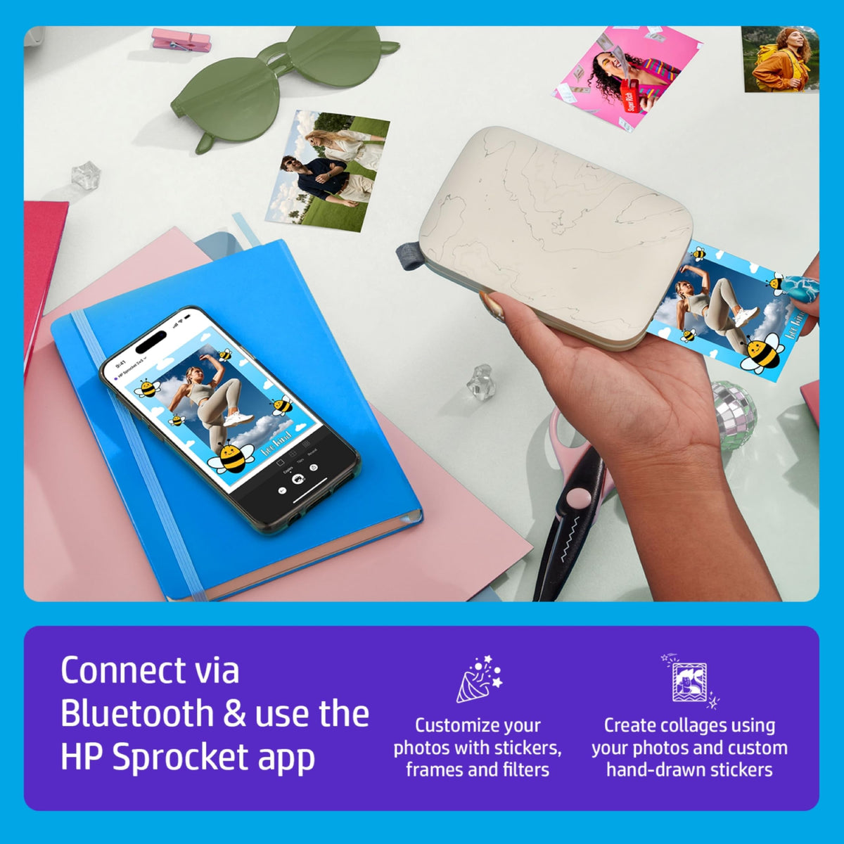 HP Sprocket Select deluxe case protects your printer on the go.