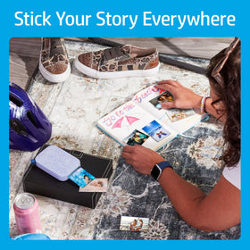 HP Sprocket square hanging frames for display-ready prints.