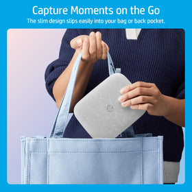 HP Sprocket travel-friendly design fits in bags for adventures