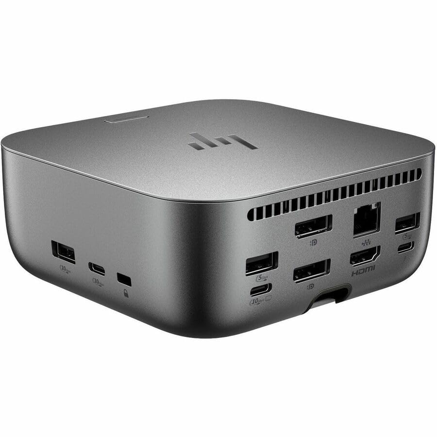 HP Thunderbolt 4 Ultra 180W G6 Dock with Poly Lens management in action