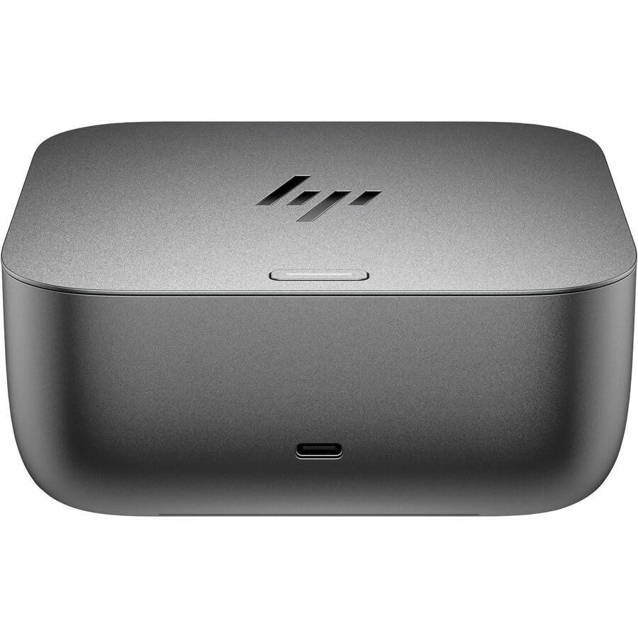 HP Thunderbolt 4 Ultra 280W G6 Dock front view showcases abundant ports for seamless connectivity.