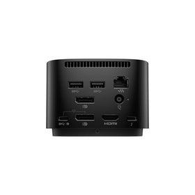 HP Thunderbolt Dock 120W G4 on-desk setup enabling organized workspace and seamless device charging.